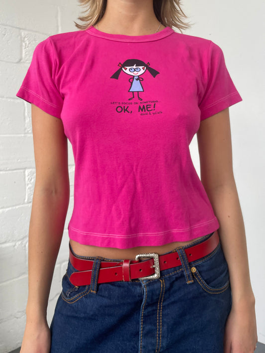 Bright Pink Baby Tee