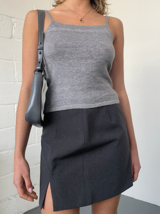 Grey Knitted Vest