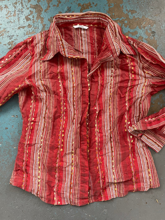 Red Stripe Shirt - Small