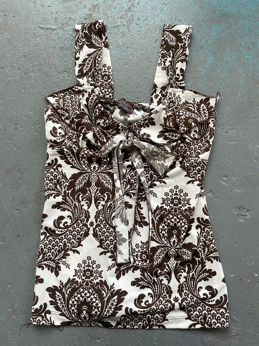 Brown Paisley Tank - Small