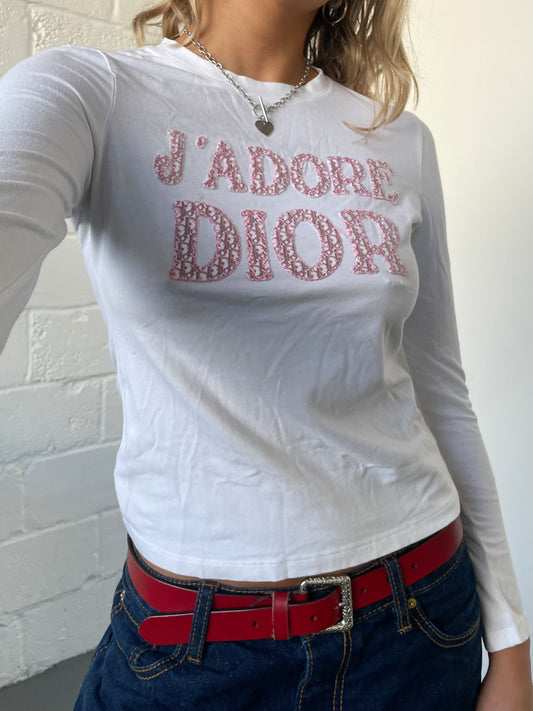 J'Adore Dior Long Sleeve Tee