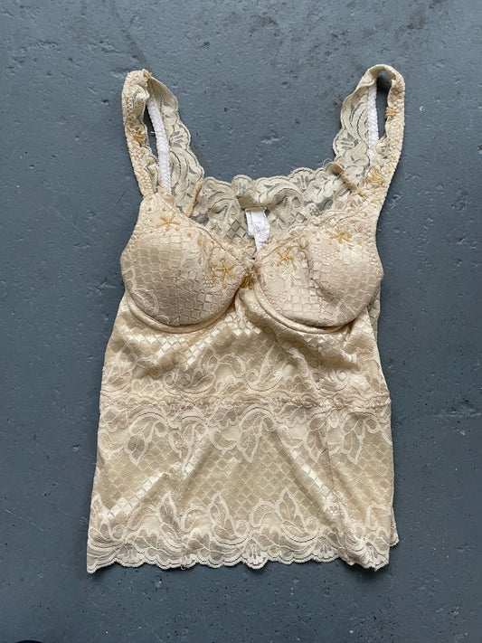 Beaded Lace Lingerie Top