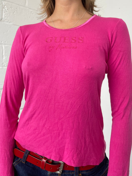 Bright Pink Guess Long Sleeve