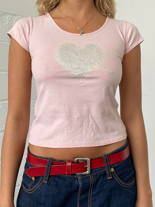 Baby Pink Heart Baby Tee