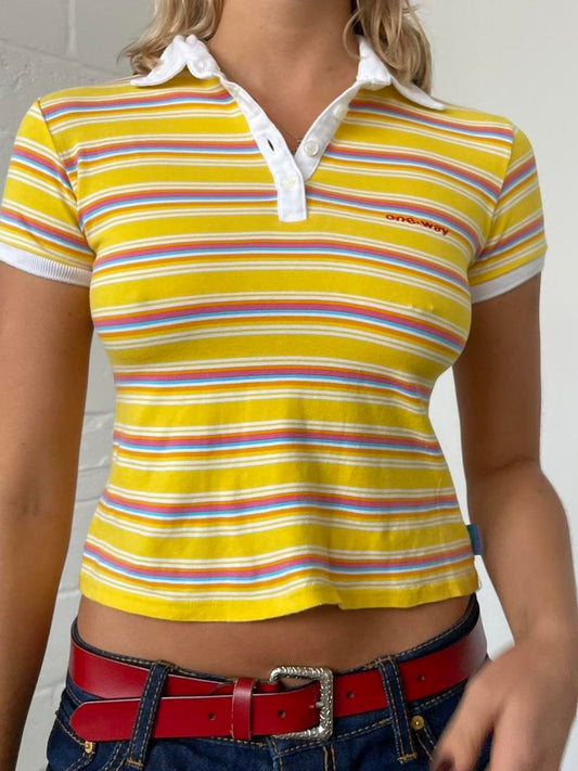 Yellow Stripe Polo