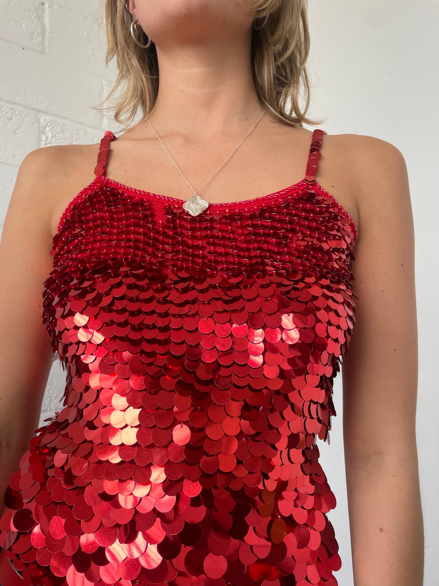 Red Sequin Cami