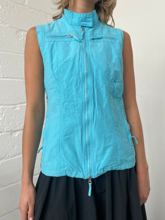 Bright Blue Sporty Gilet