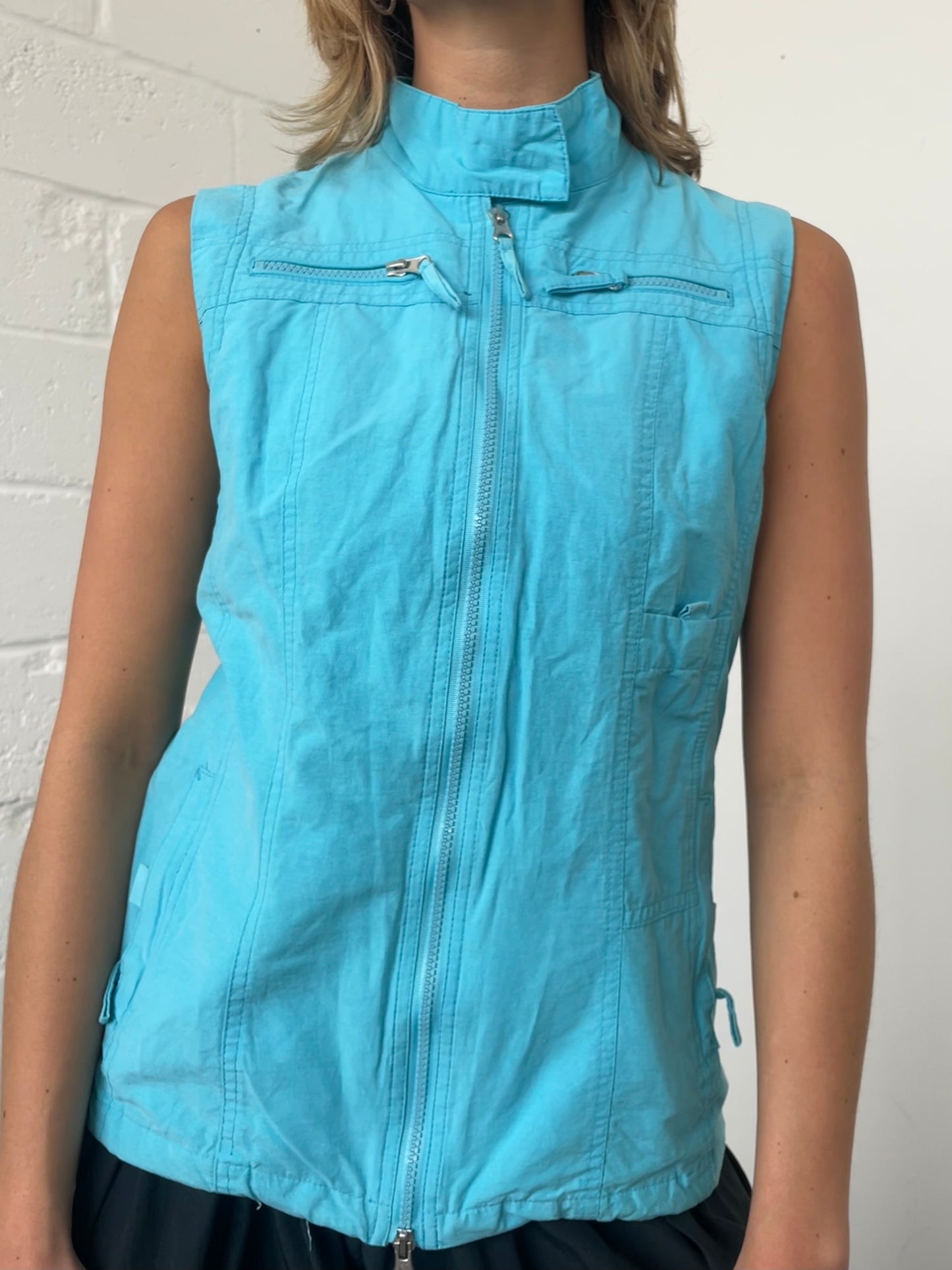 Bright Blue Sporty Gilet