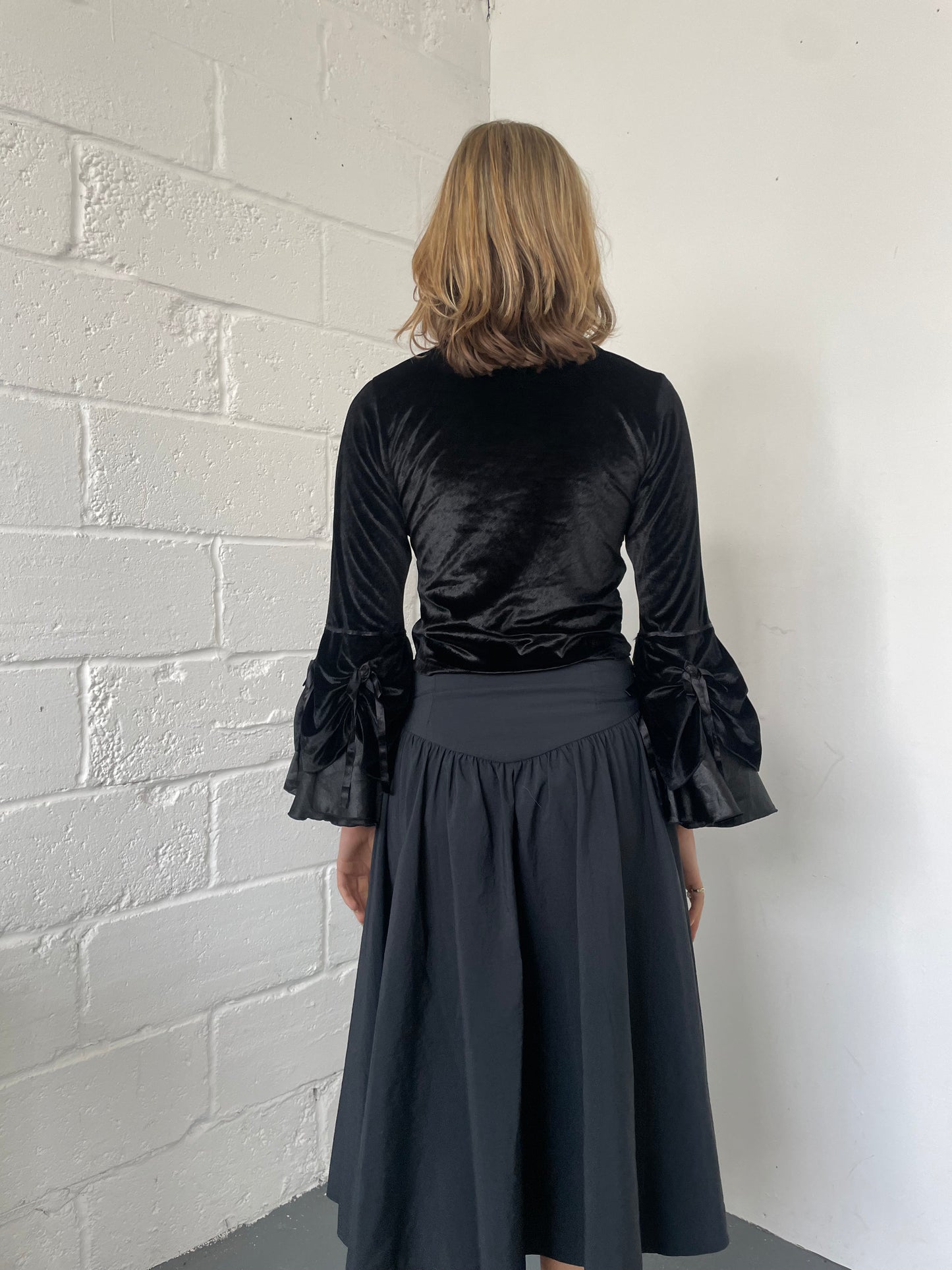 Black Velvet Blouse