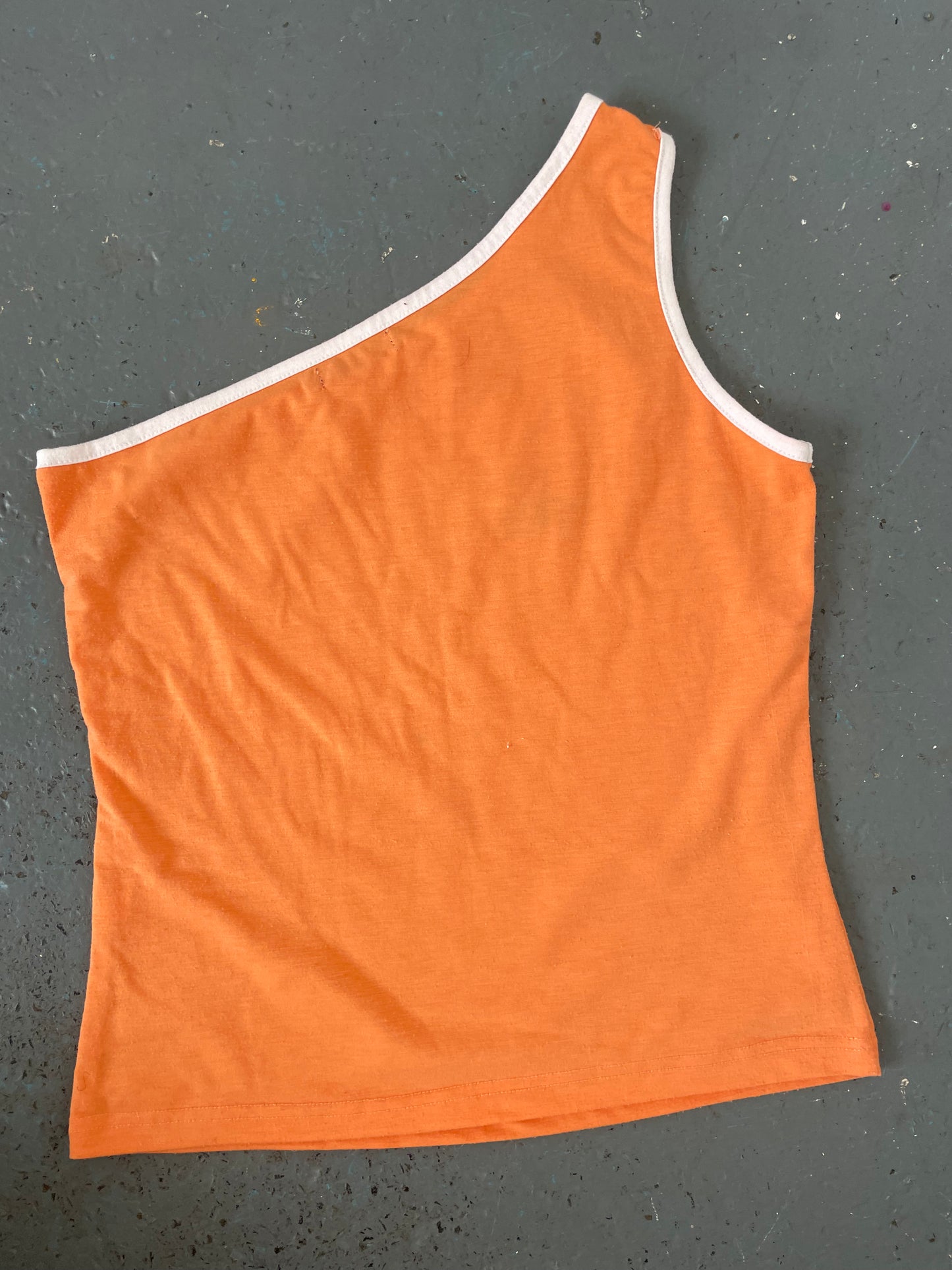 Orange One Shoulder Top