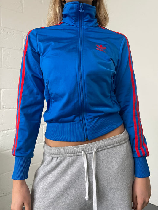 Blue and Red Adidas Track Jacket