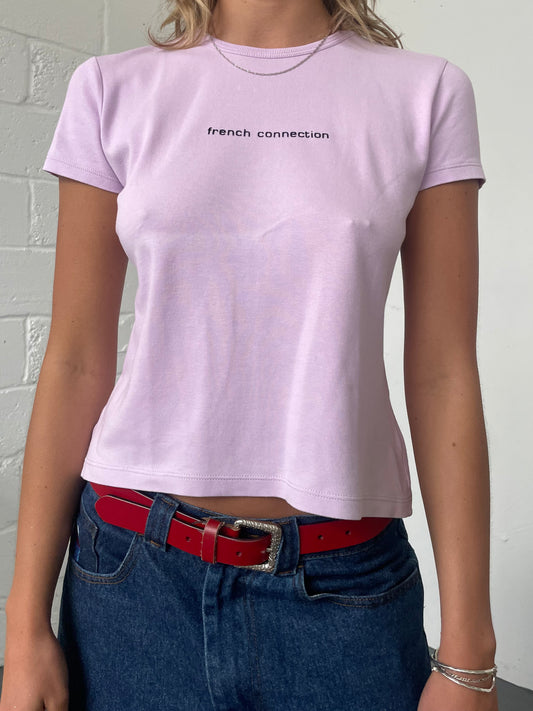 Lilac French Connection Baby Tee