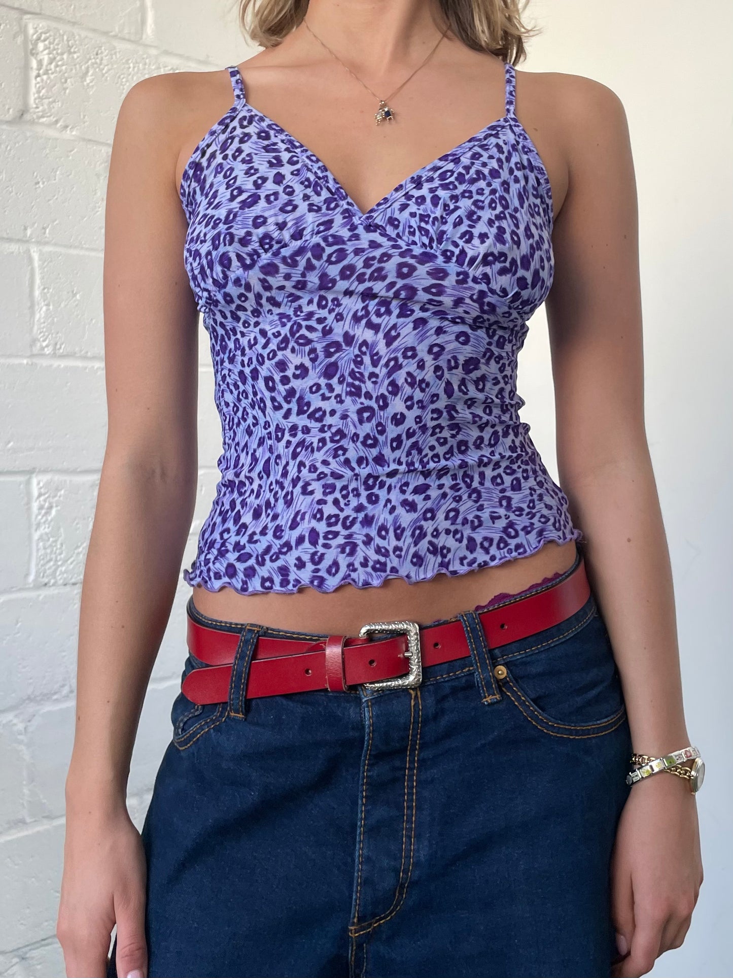 Purple Leopard Cami