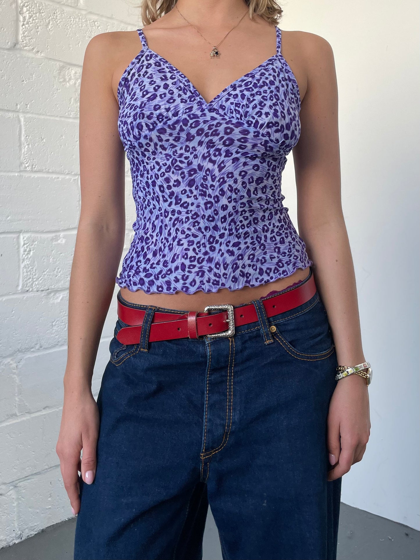 Purple Leopard Cami