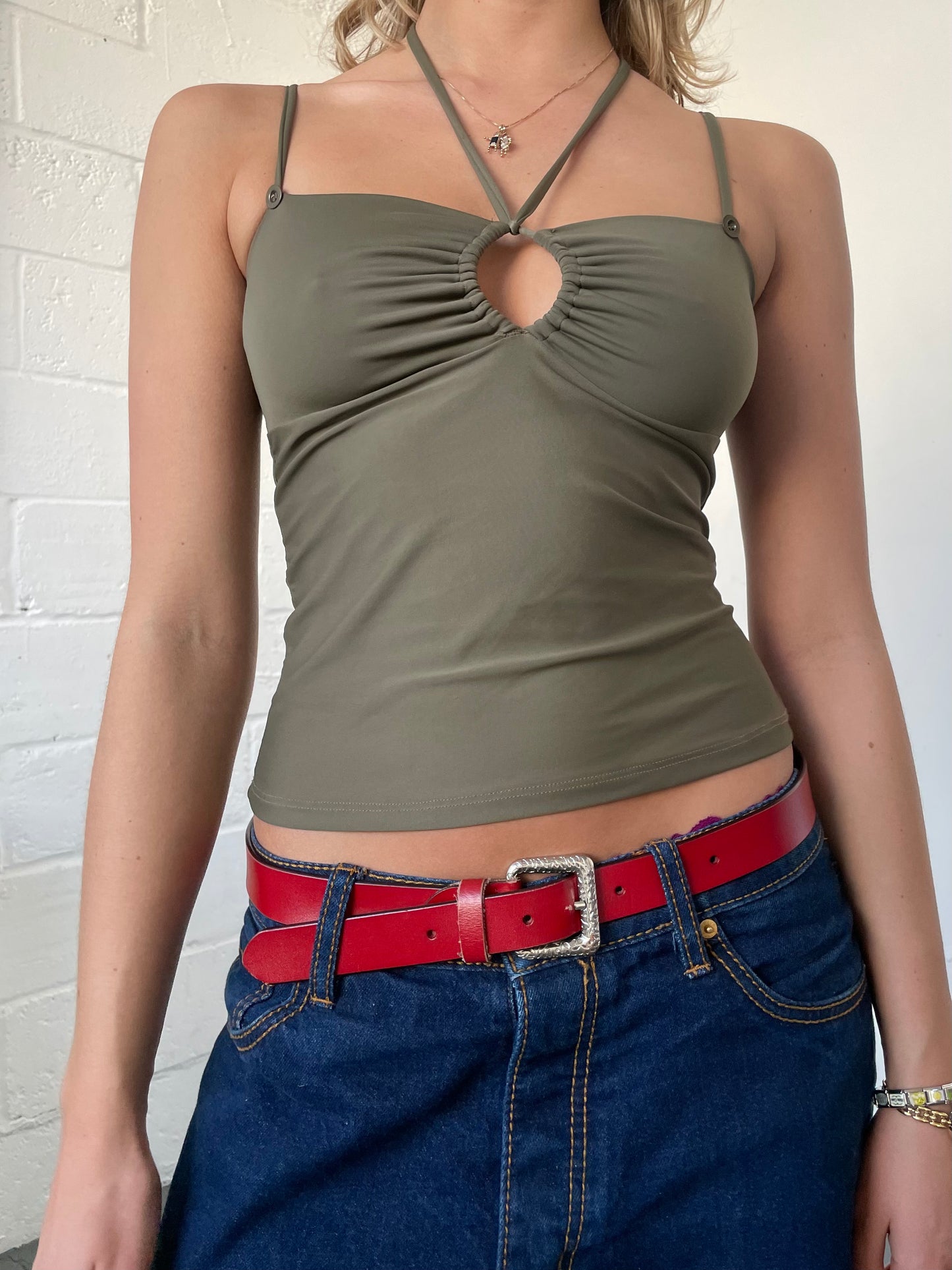 Khaki Slinky Cami