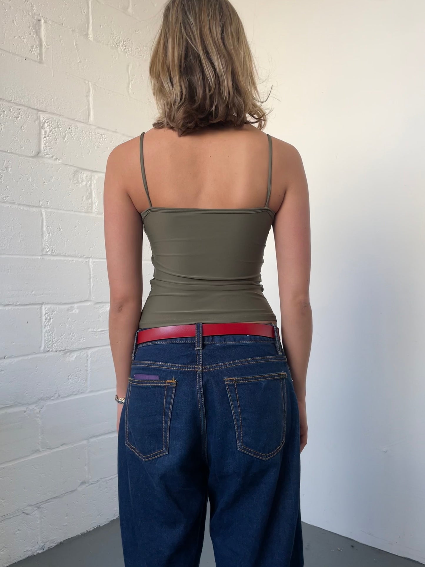 Khaki Slinky Cami