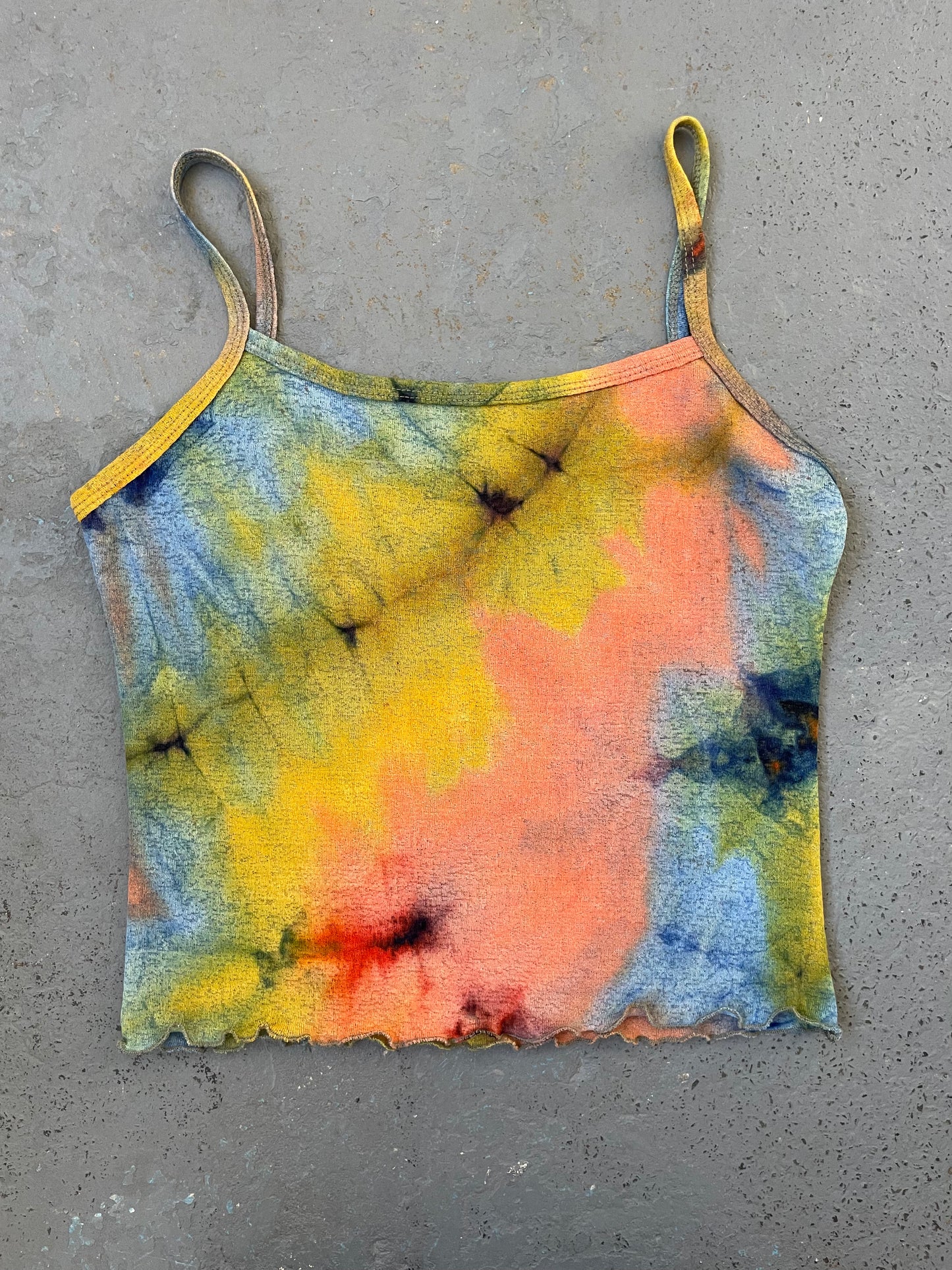 Tie Dye Cropped Vest