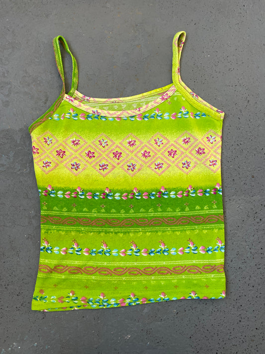 Bright Green Paisley Cami